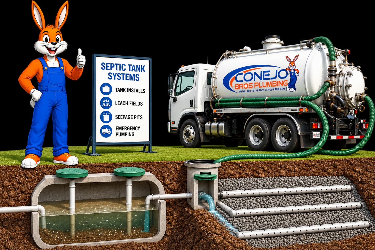 Conejo Bros septic tank systems and installation