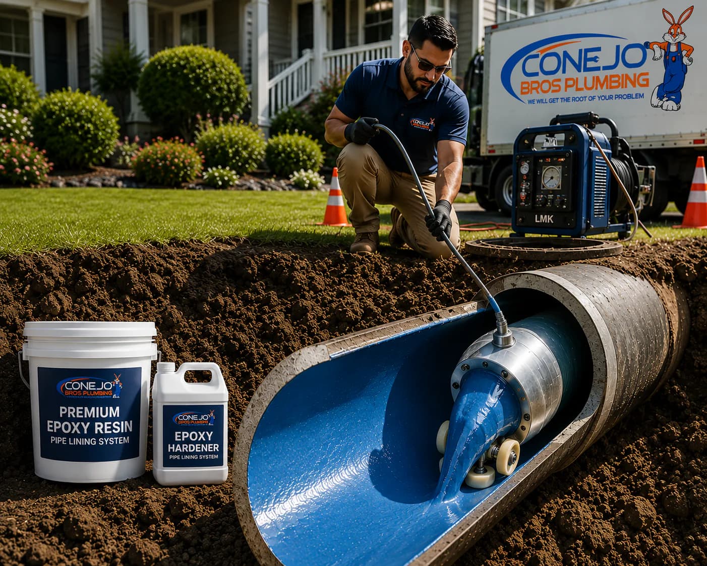 Epoxy Pipe Rehabilitation by Conejo Bros Plumbing