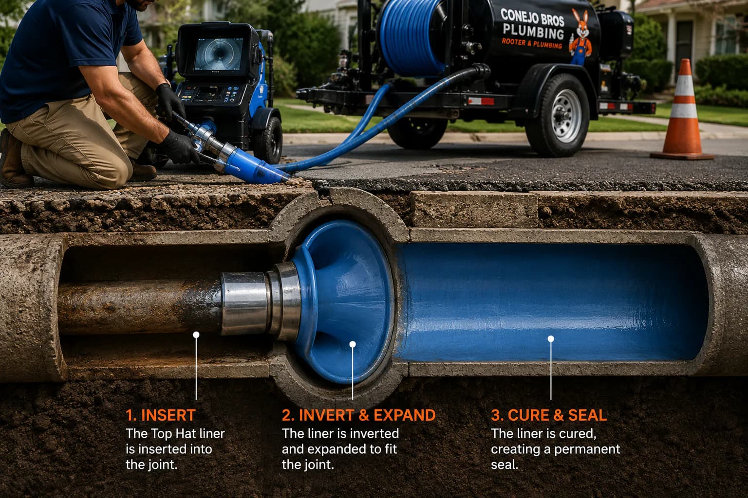 A Better Way to Repair Sewer Joints by Conejo Bros Plumbing