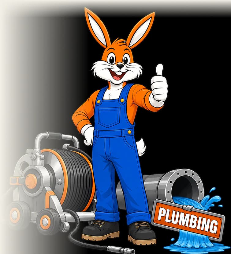 Conejo Bros plumbing mascot