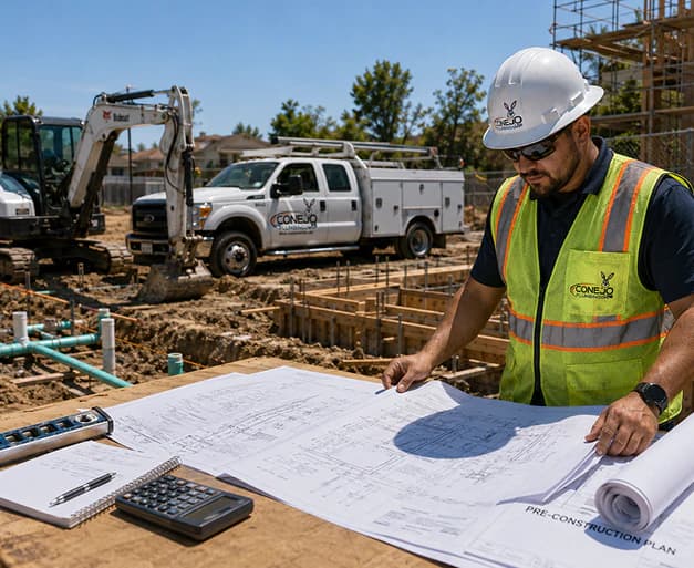 Bid Out Pre-Construction Plumbing service