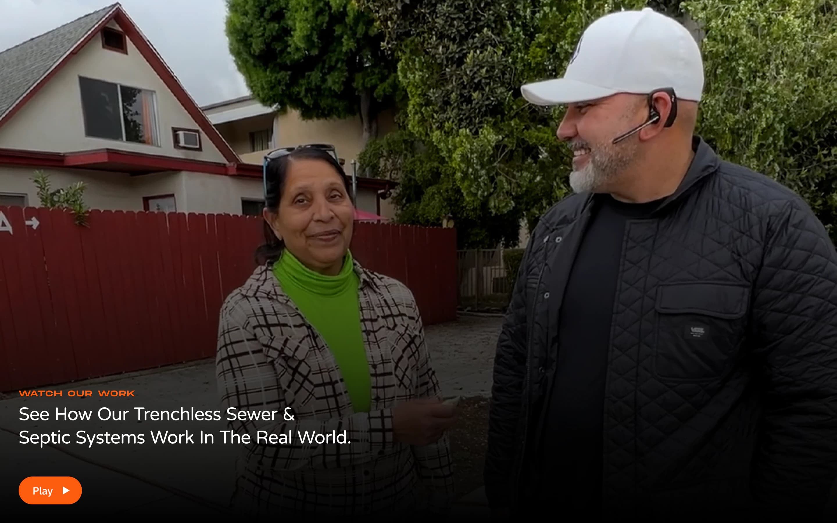 Conejo Bros trenchless sewer project video