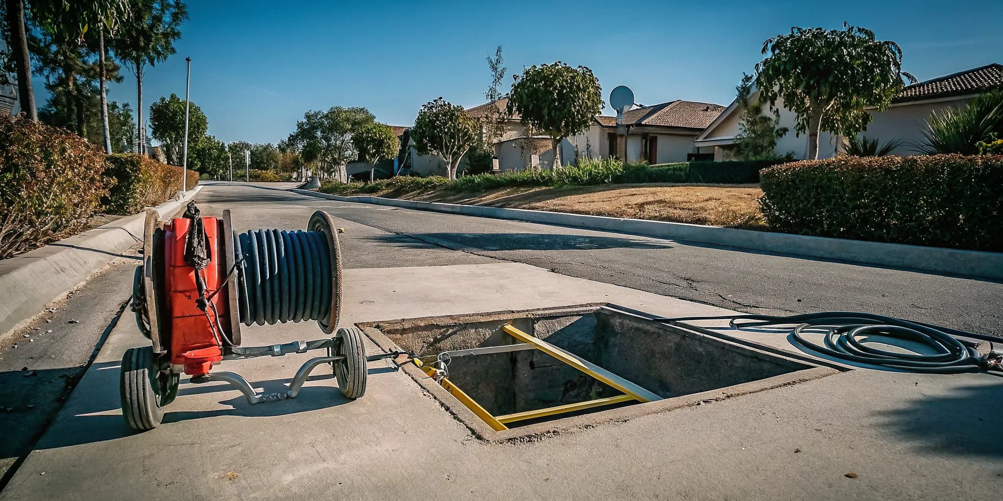 Drain camera inspection used to diagnose drain cleaning costs in Thousand Oaks