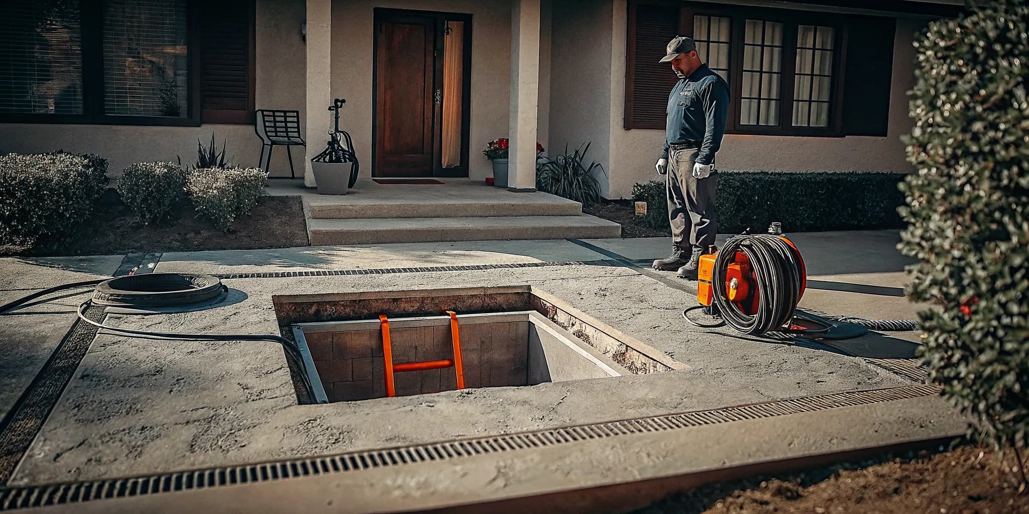 Trenchless sewer repair equipment protecting Ventura County landscaping