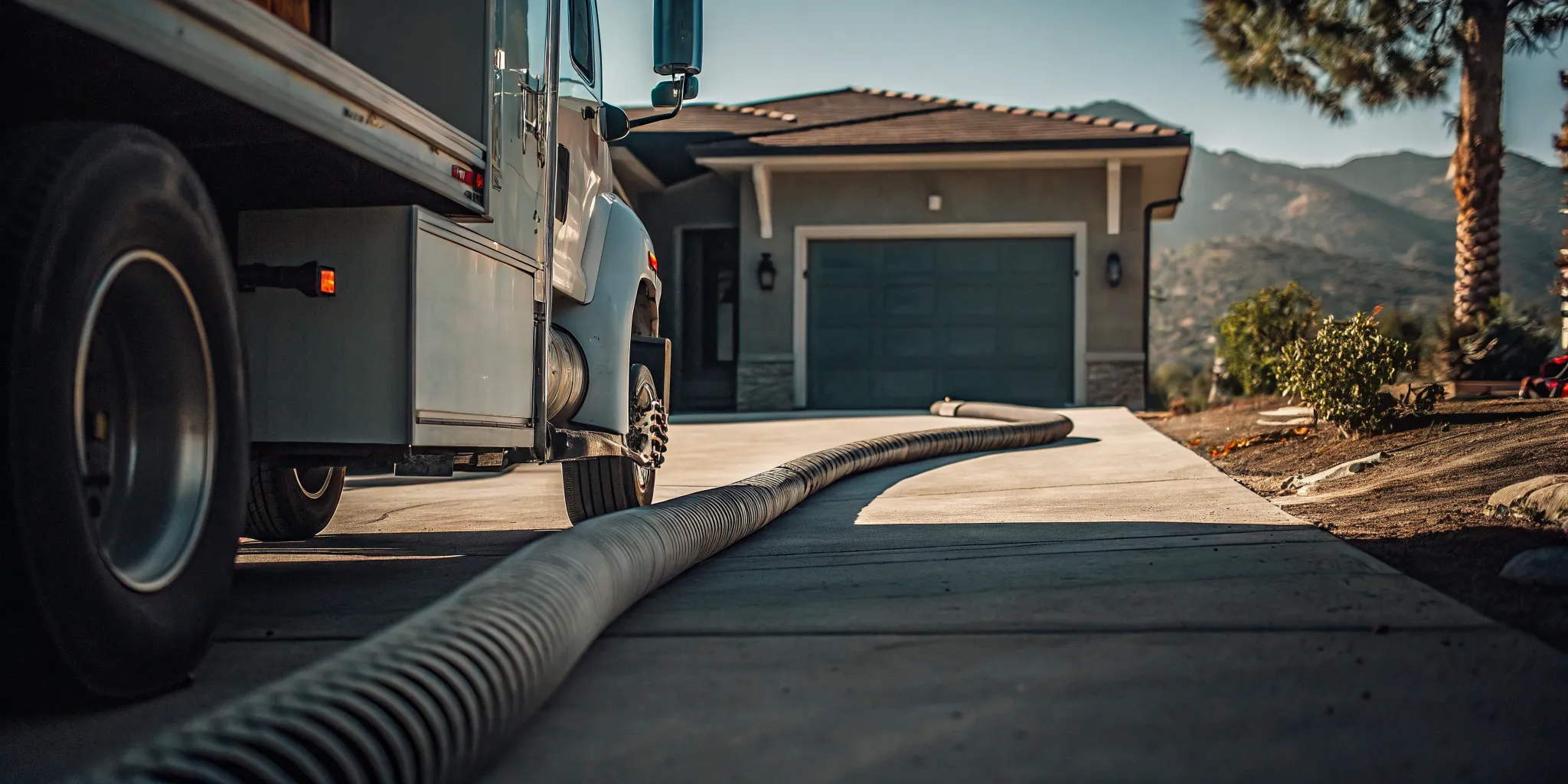 Affordable septic pumping service for a home in Conejo Valley.